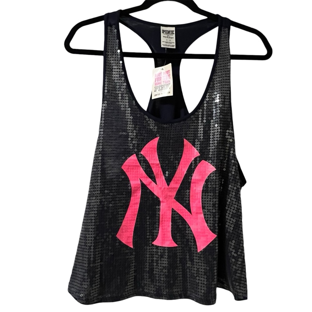 Victoria’s Secret Pink NY Yankees Sequin Tank Top
